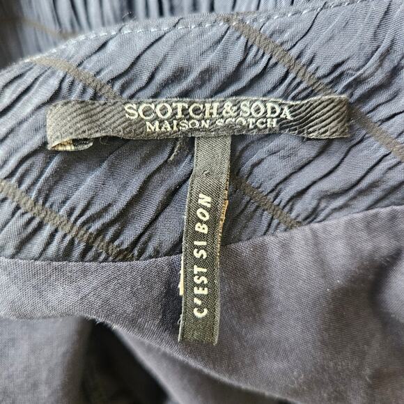 Scotch & Soda Voluminous Sleeved Minidress in‎ Night Blue Size Medium - Picture 11 of 13